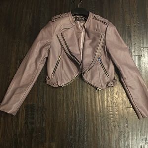 Leatherette Moto Jacket